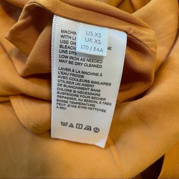 FREE People NWT Aries Mini Dress Golden Combo Gold Floral XS - Picture 7 of 10